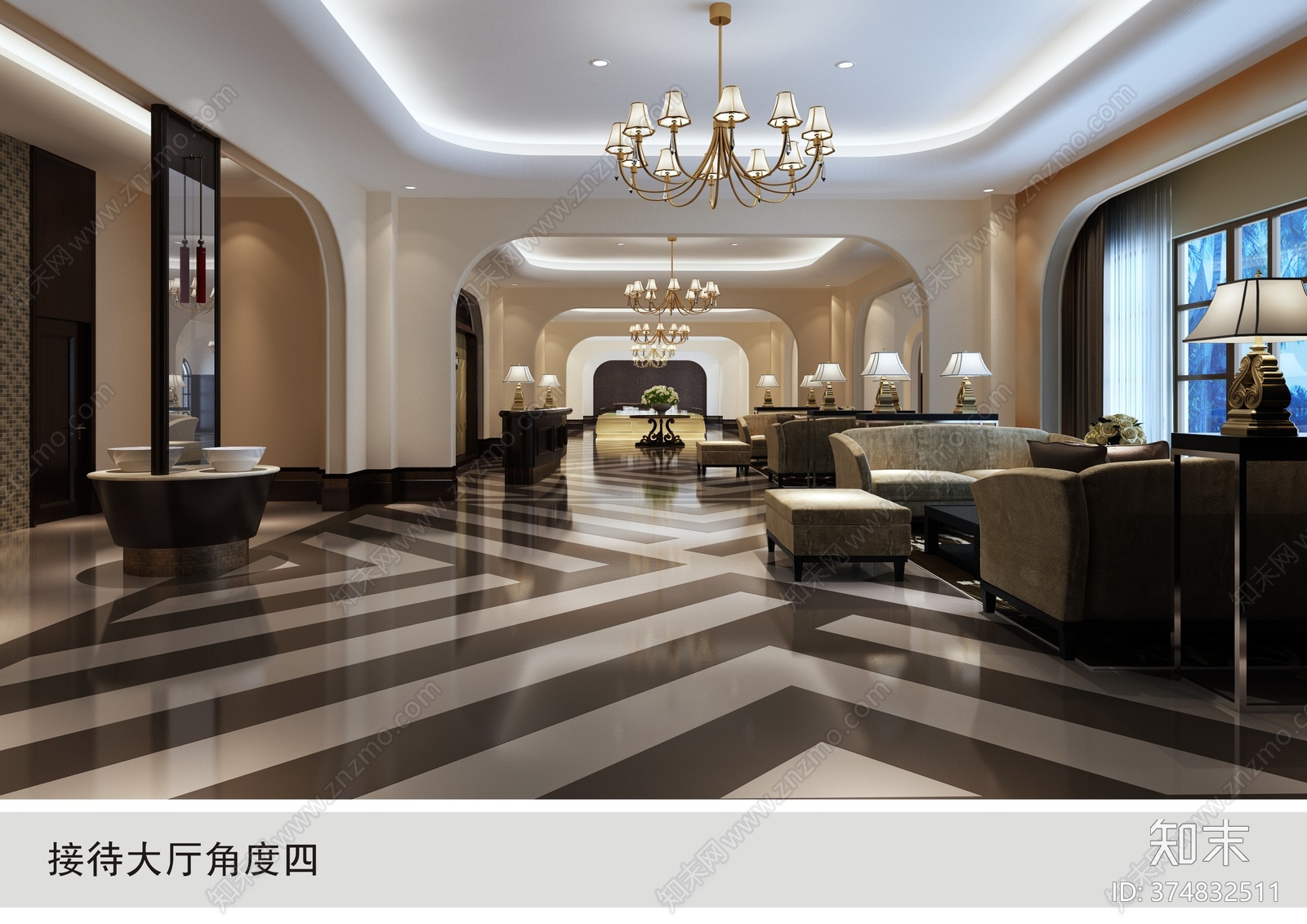 全套售楼部cad施工图下载【ID:374832511】