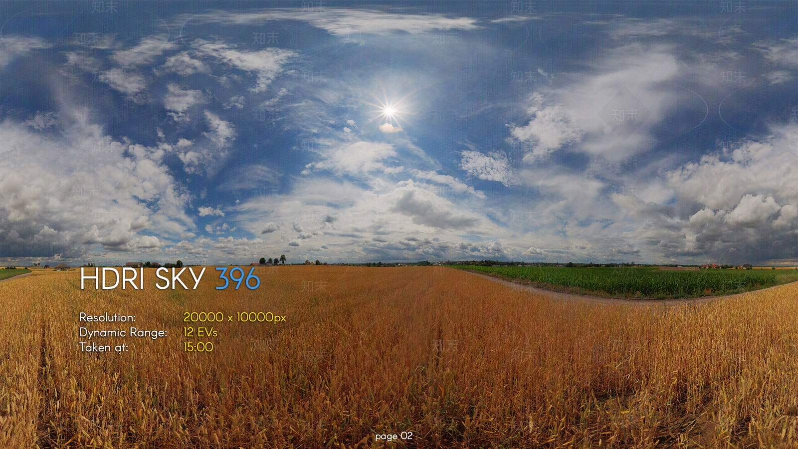 超大HDRI天空贴图晴天多云贴图贴图下载【ID:174849940】