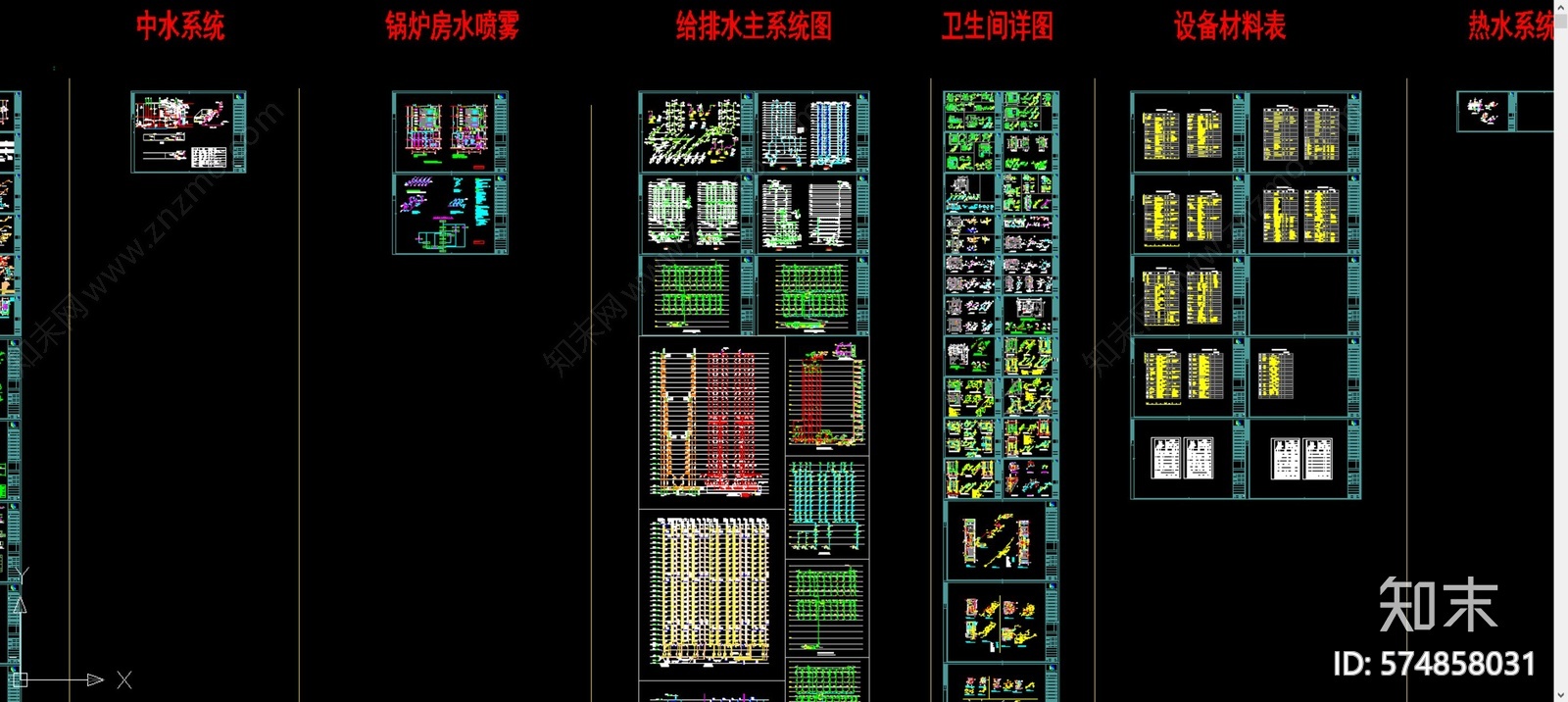 常用标准图块cad施工图下载【ID:574858031】