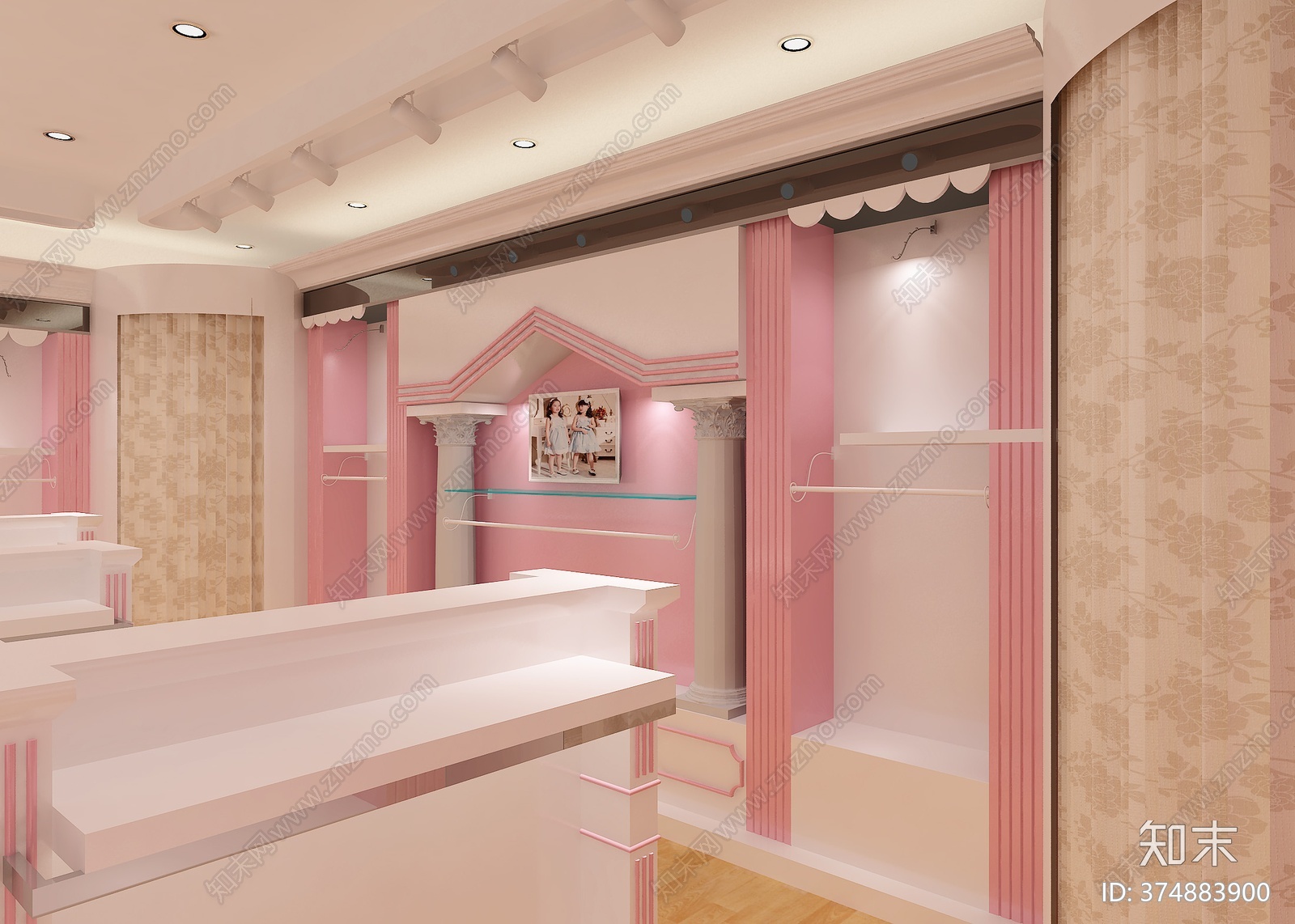 全套童装店cad施工图下载【ID:374883900】