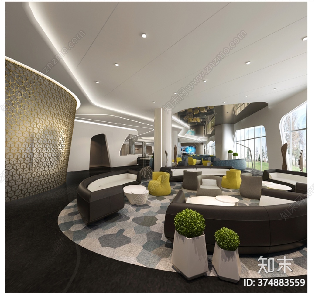 售楼部cad施工图下载【ID:374883559】