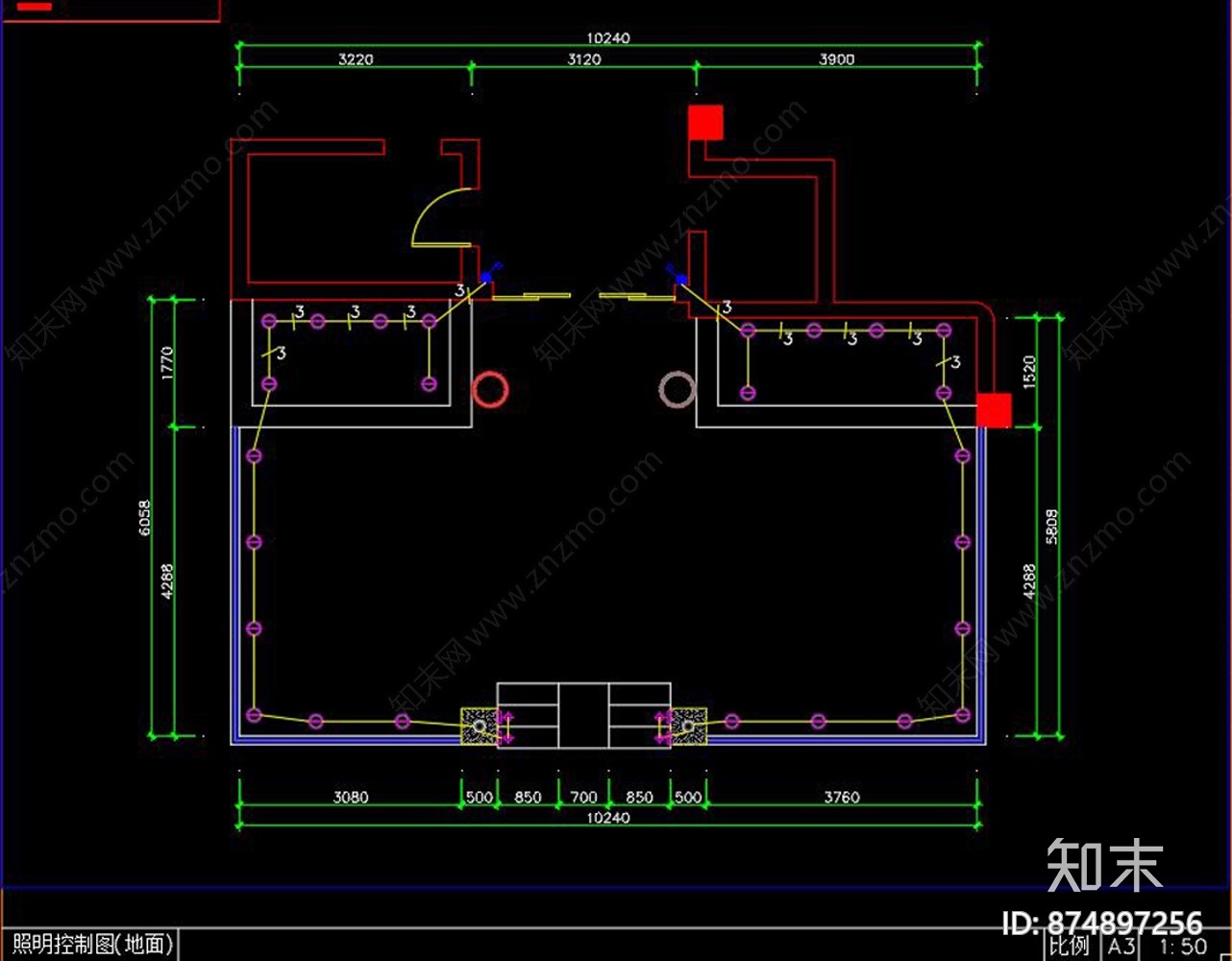 中医门头CAD图纸施工图下载【ID:874897256】