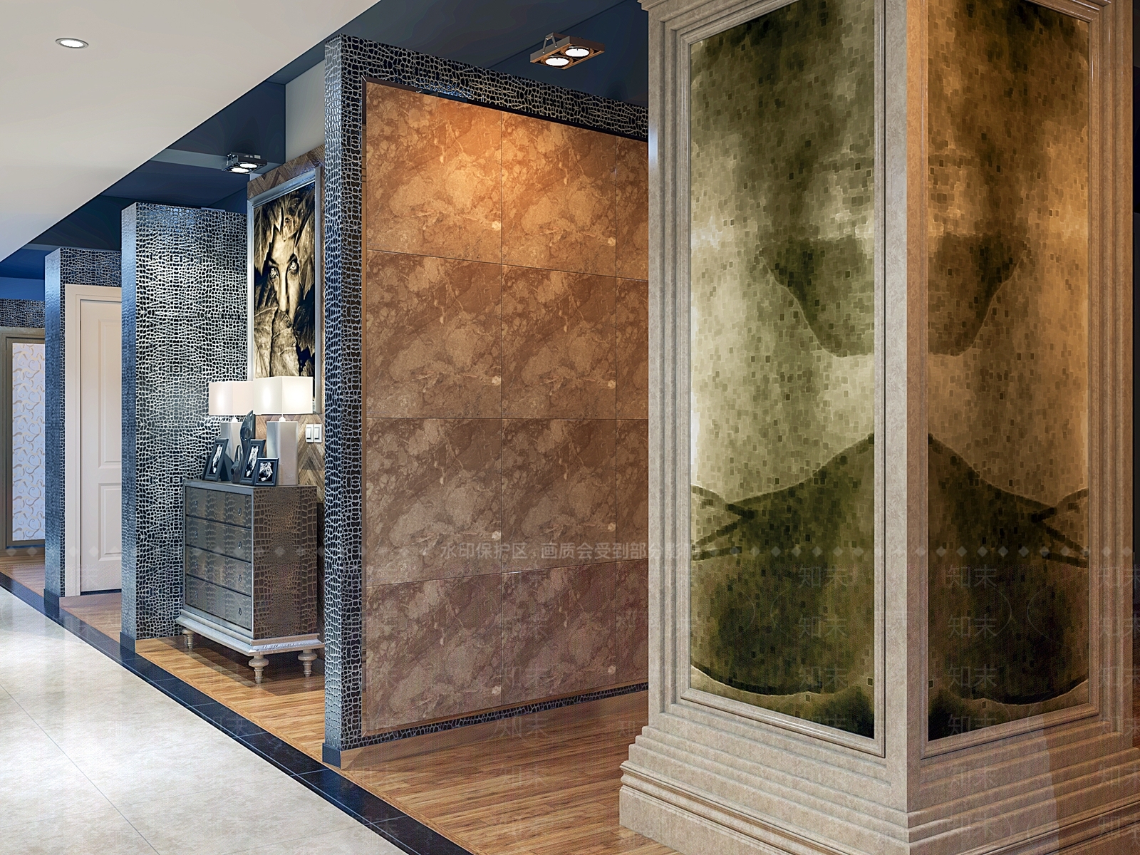 现代卫浴专卖店3D模型下载【ID:374905060】