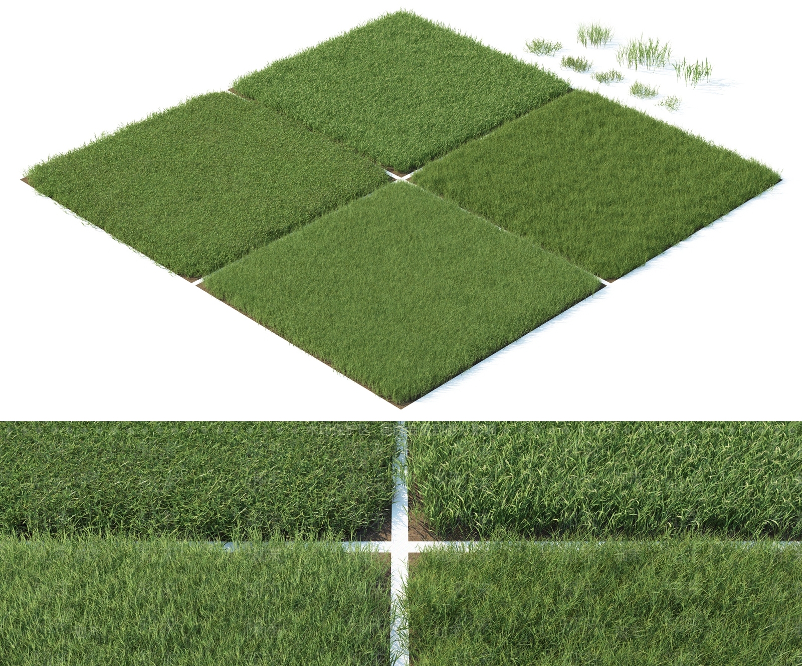 现代草坪3D模型下载【ID:374912587】