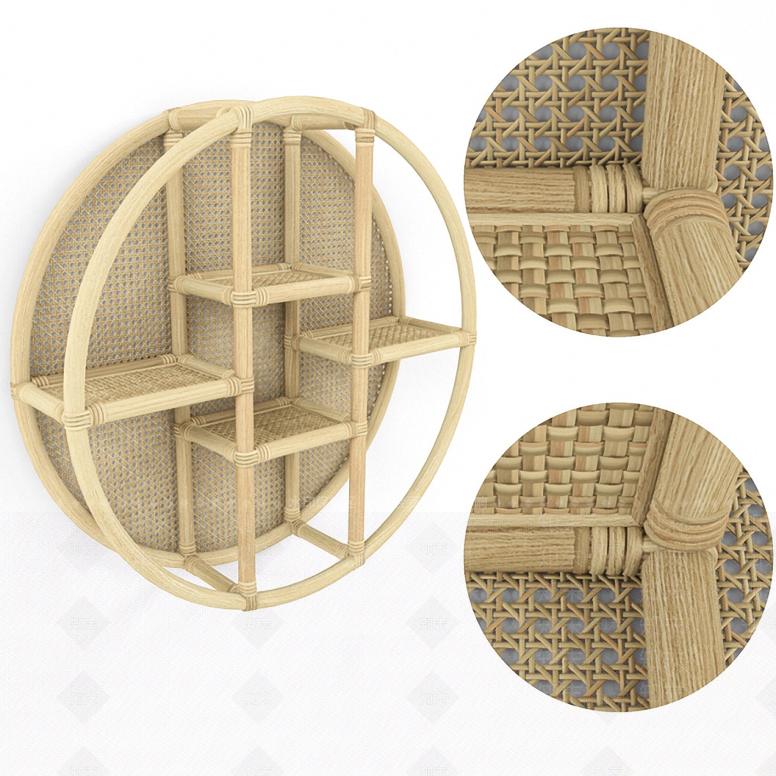 现代简约墙面装饰品3D模型下载【ID:274927237】