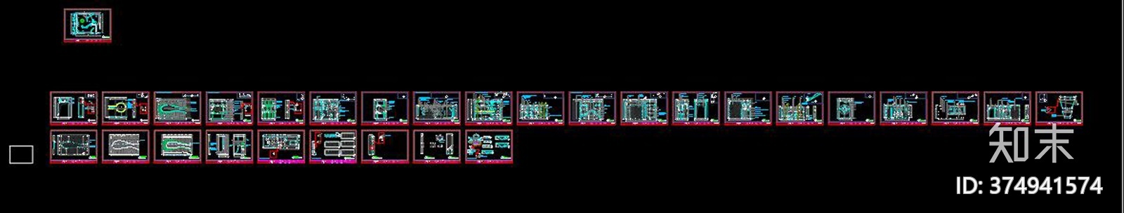 某售楼部展厅施工图下载【ID:374941574】