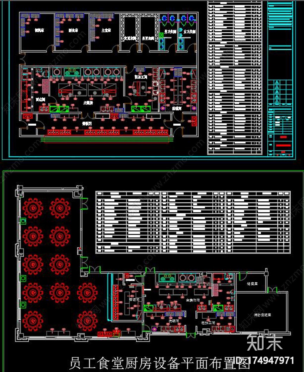 厨房布置图施工图下载【ID:174947971】
