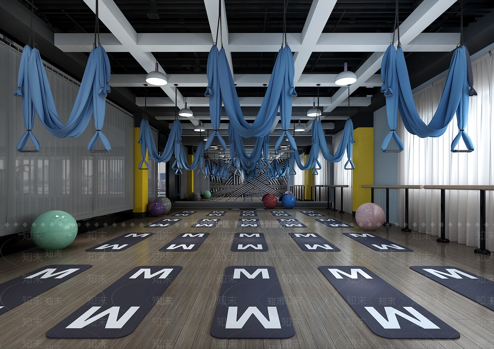 工业风健身房3D模型下载【ID:974948938】