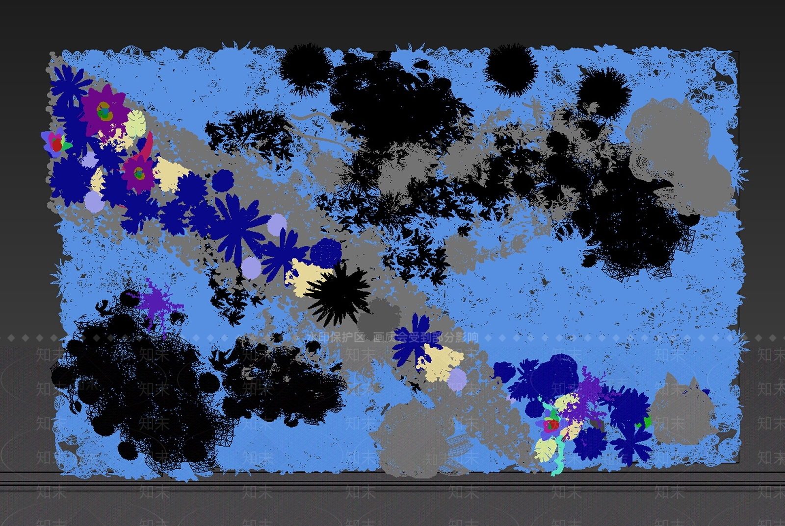 现代绿植墙3D模型下载【ID:474949231】