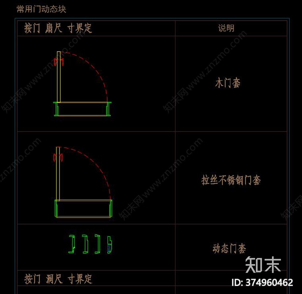 五金动态块CAD施工图下载【ID:374960462】