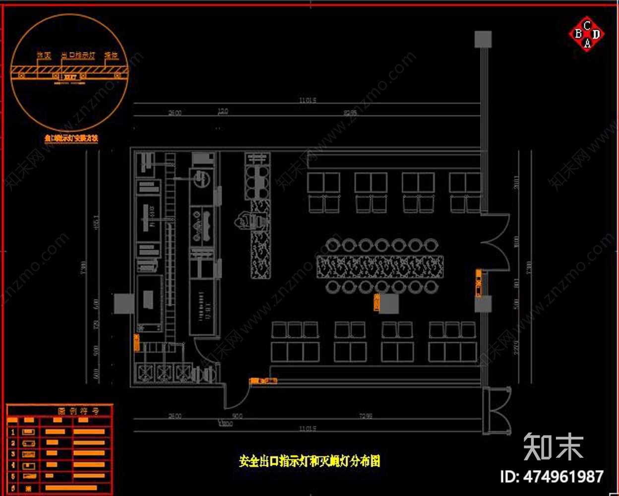 全套粉面店CAD图纸cad施工图下载【ID:474961987】