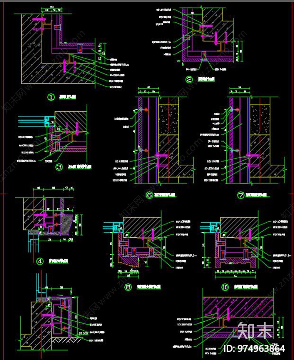 新中式风别墅建筑CAD图纸cad施工图下载【ID:974963864】