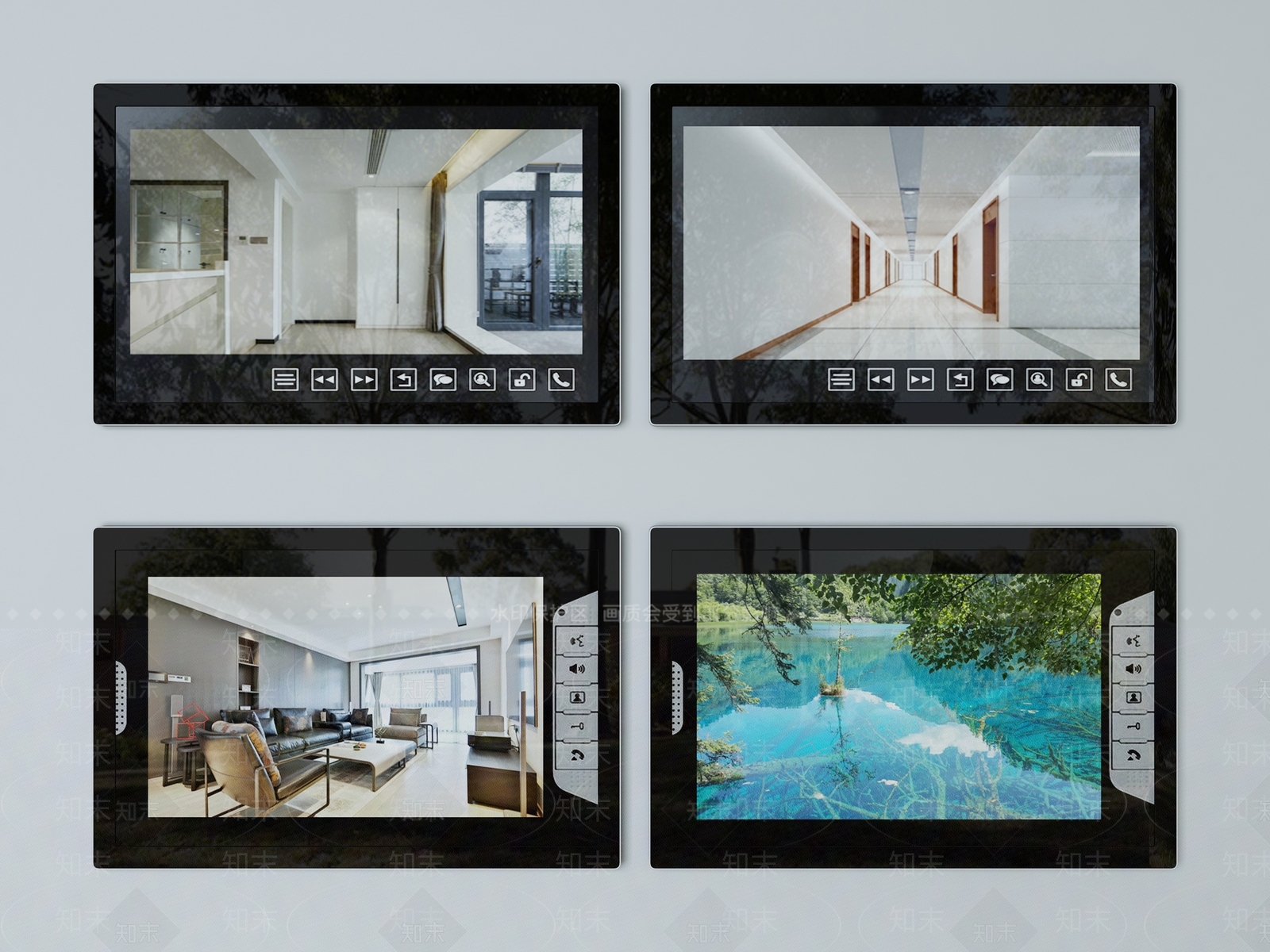 现代可视电话组合3D模型下载【ID:774976421】