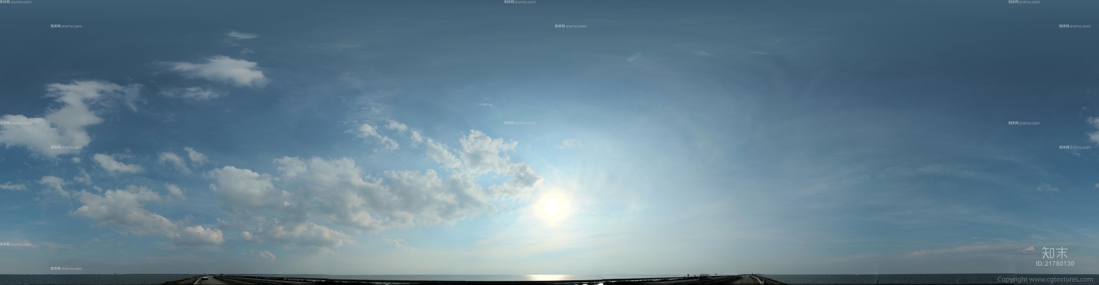 蓝天少云外景贴图下载【ID:21780130】