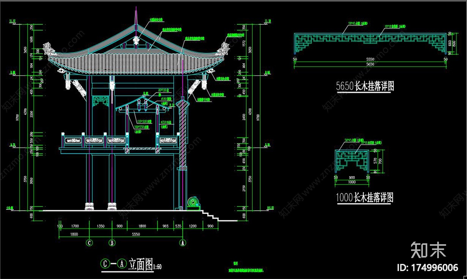 万寿宫cad施工图下载【ID:174996006】