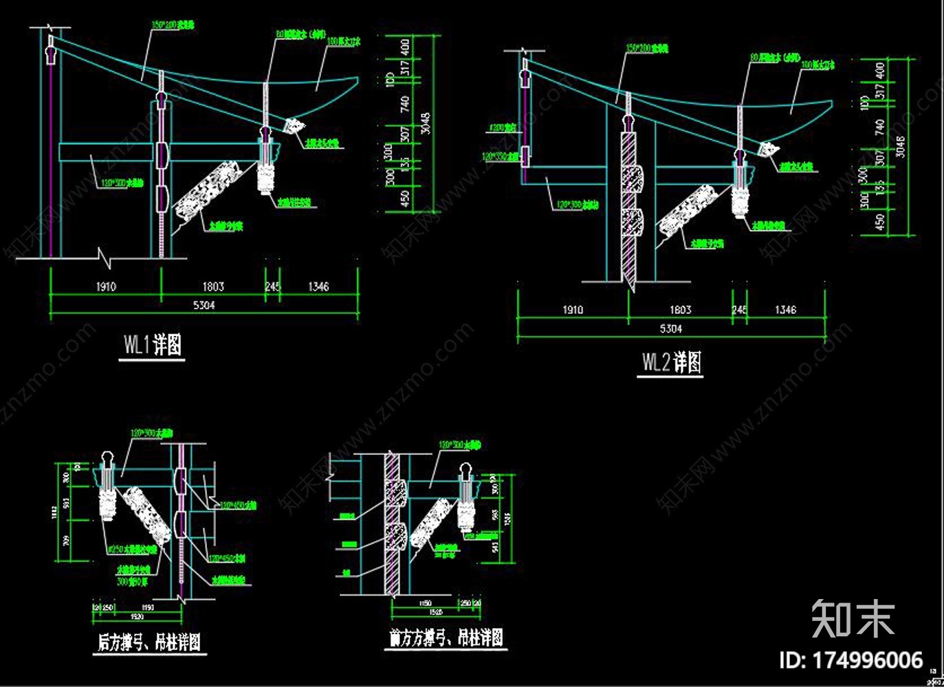 万寿宫cad施工图下载【ID:174996006】