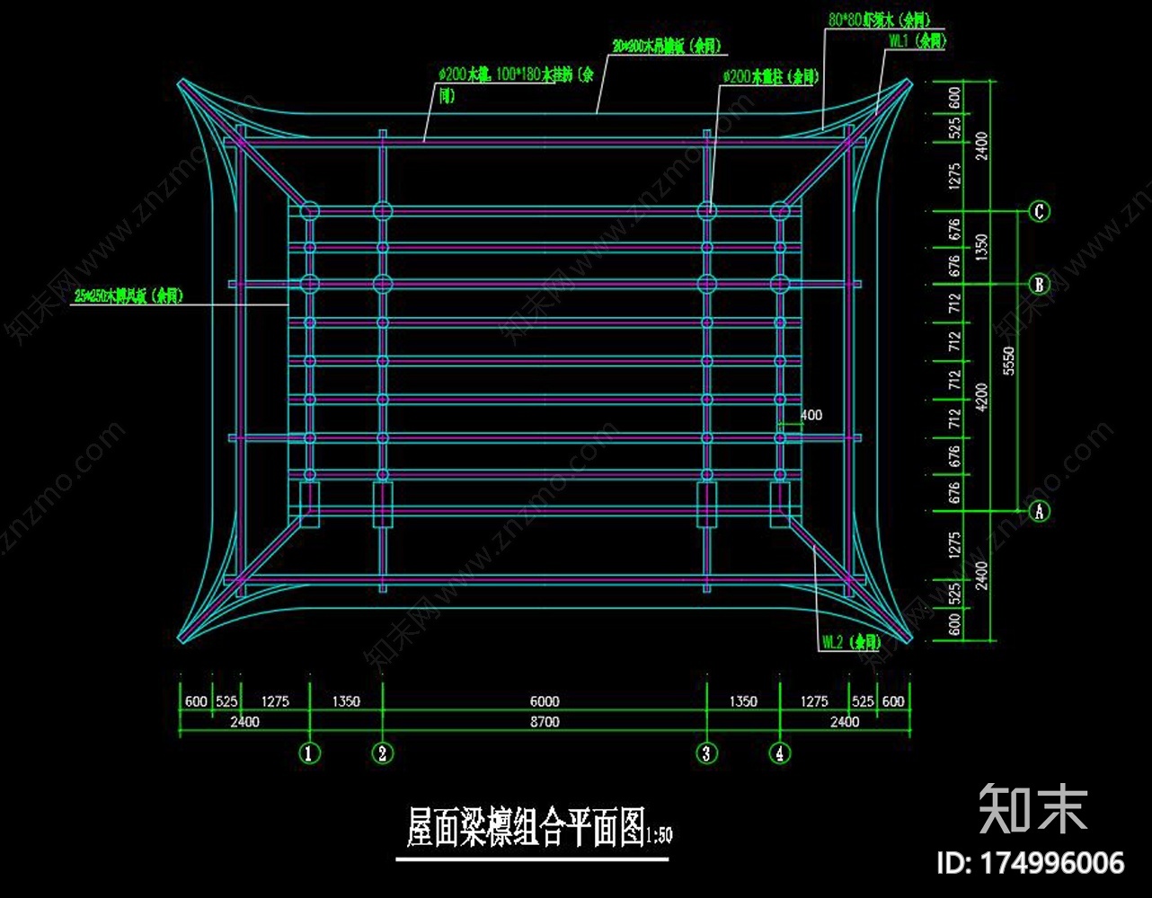 万寿宫cad施工图下载【ID:174996006】