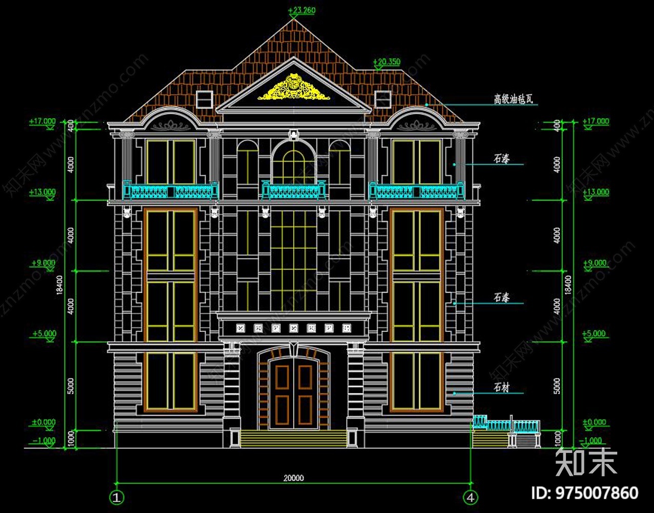 别墅施工图下载【ID:975007860】