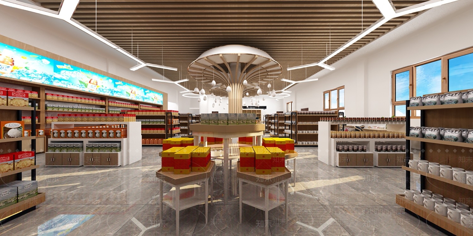 现代超市3D模型下载【ID:575040389】