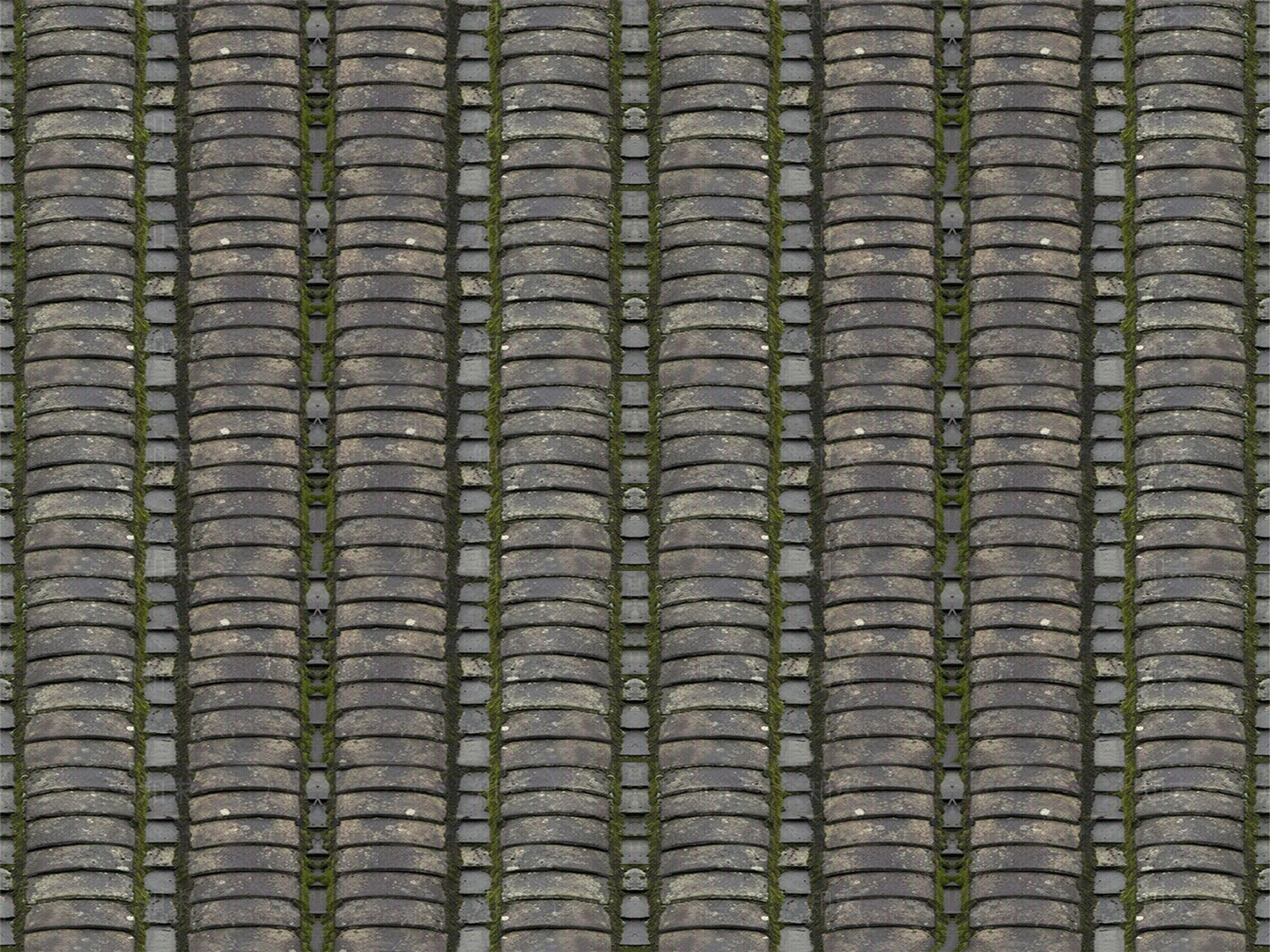 青苔瓦面贴图下载【ID:975041692】
