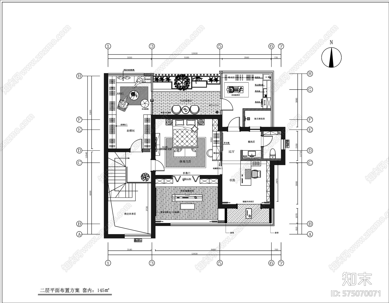 箐苑叠墅cad施工图下载【ID:575070071】