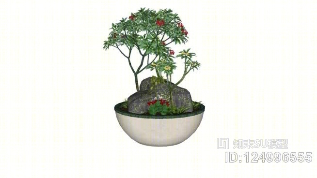 插花SU模型下载【ID:124996555】