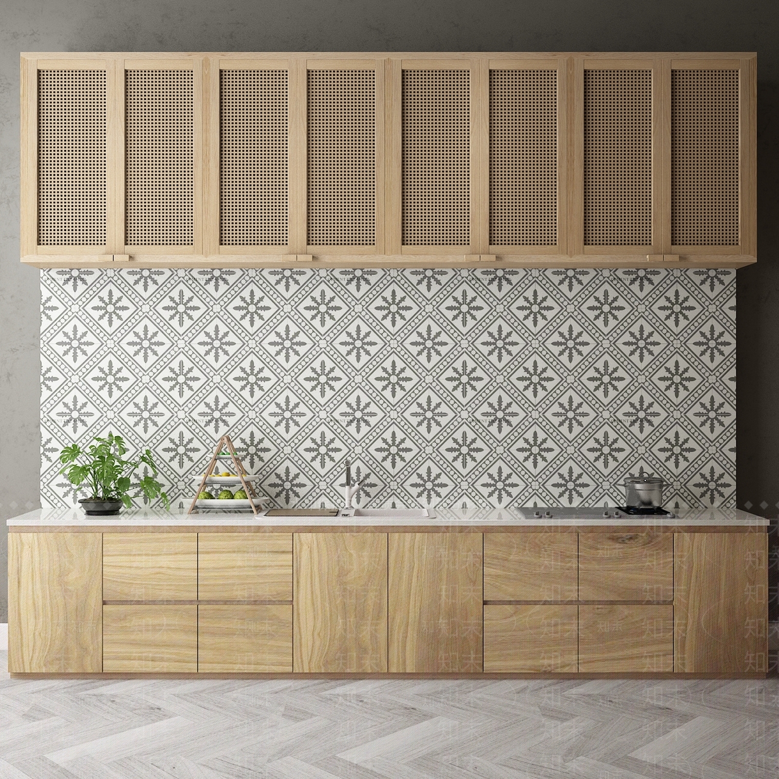 北欧橱柜组合3D模型下载【ID:975122510】