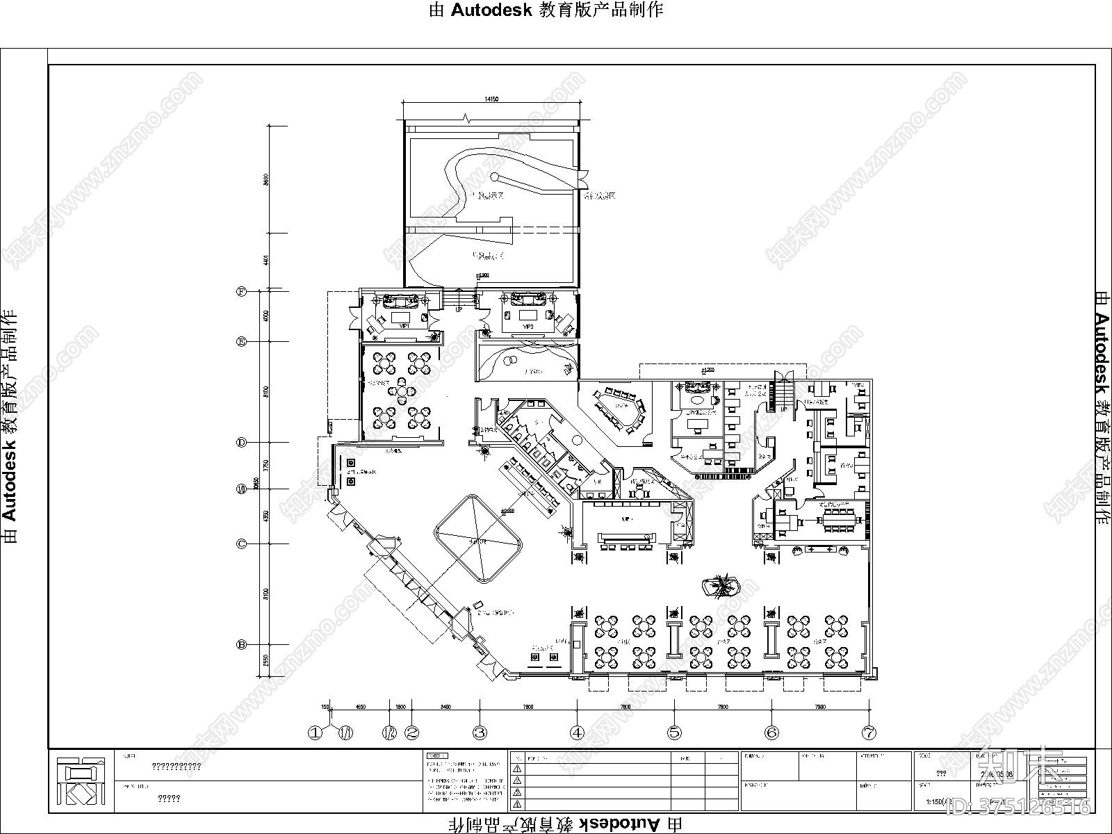 佛山南海奥园项目售楼处cad施工图下载【ID:375126516】