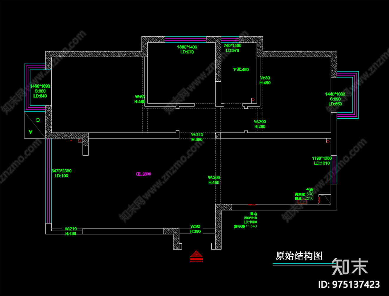 上海名都cad施工图下载【ID:975137423】