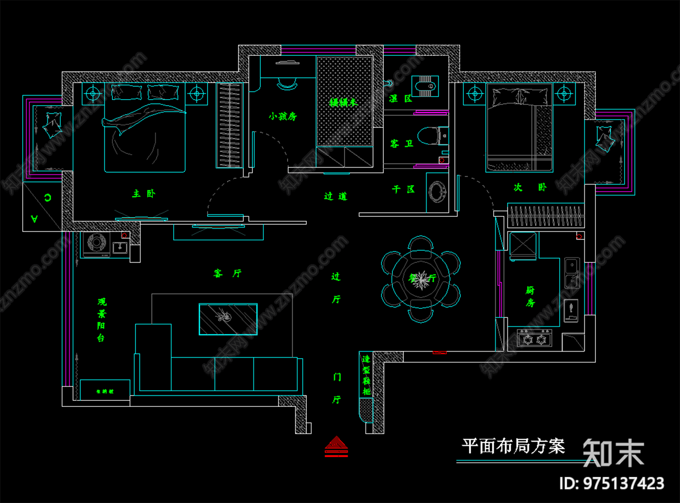 上海名都cad施工图下载【ID:975137423】