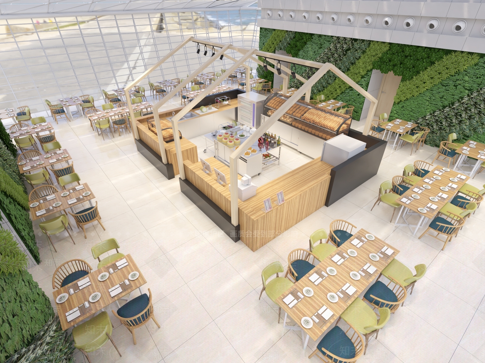 现代食堂3D模型下载【ID:775168774】