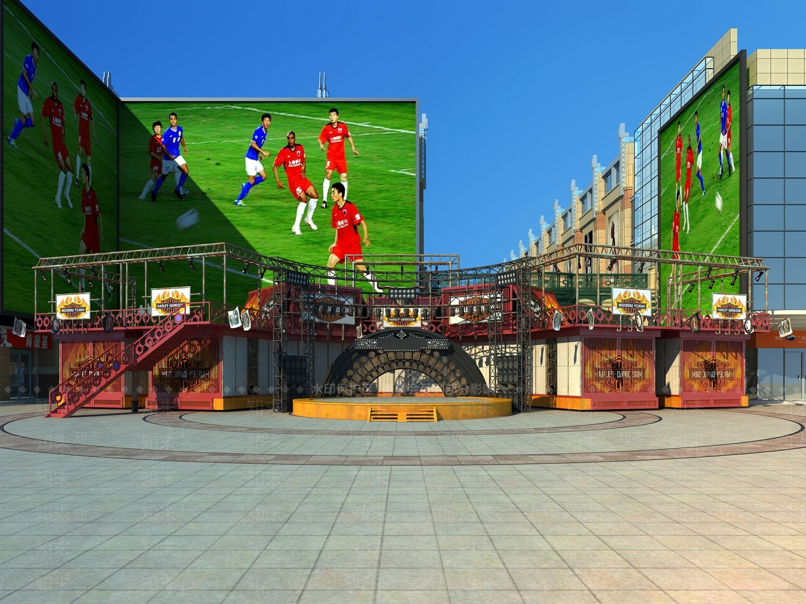 工业风商业展区3D模型下载【ID:575195196】
