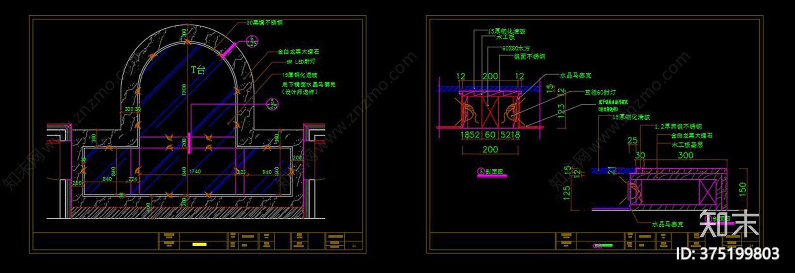 欧式影楼cad施工图下载【ID:375199803】
