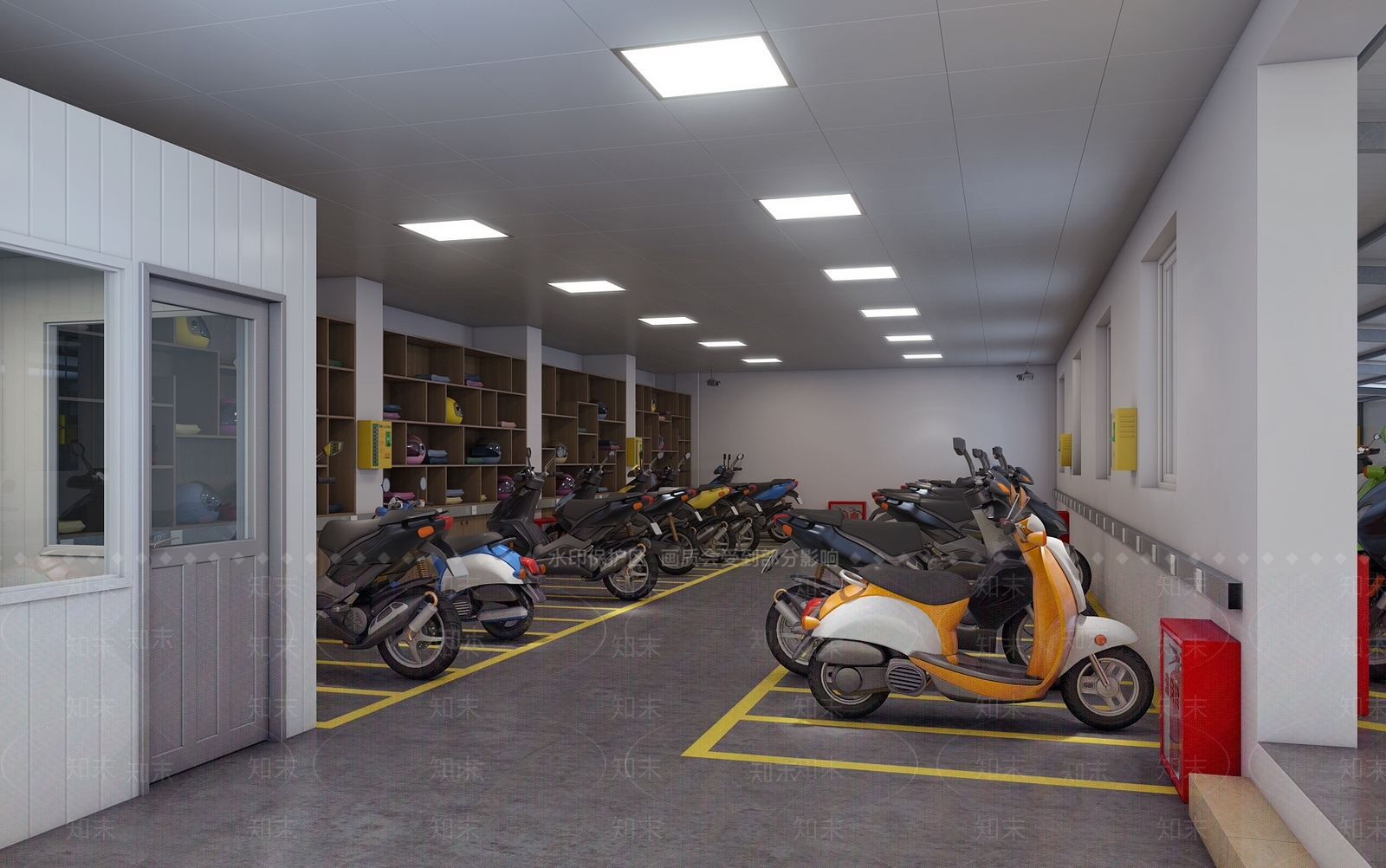 现代停车棚3D模型下载【ID:575206982】