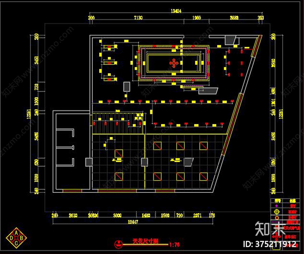 男士内衣店cad施工图下载【ID:375211912】