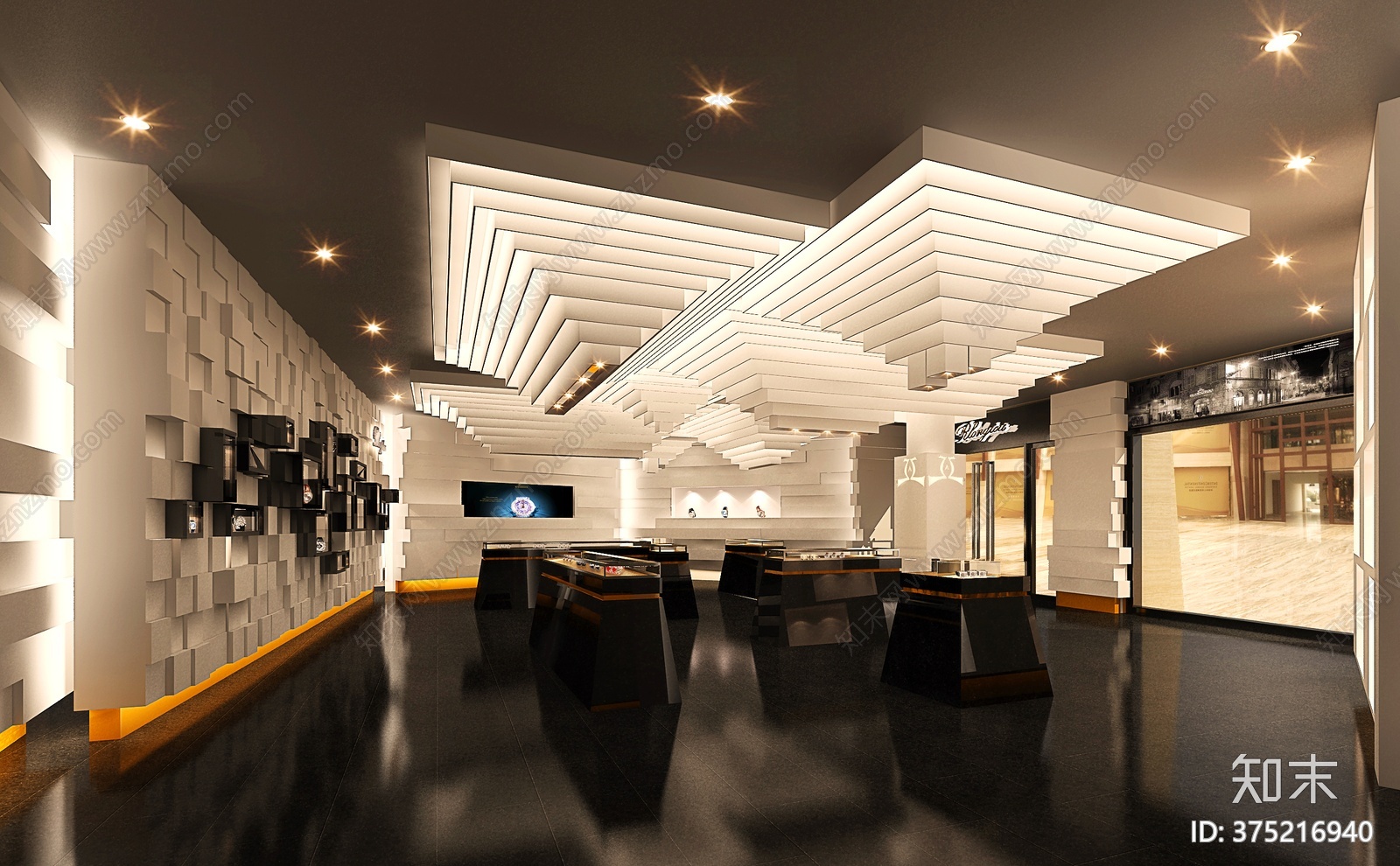 全套手表店cad施工图下载【ID:375216940】