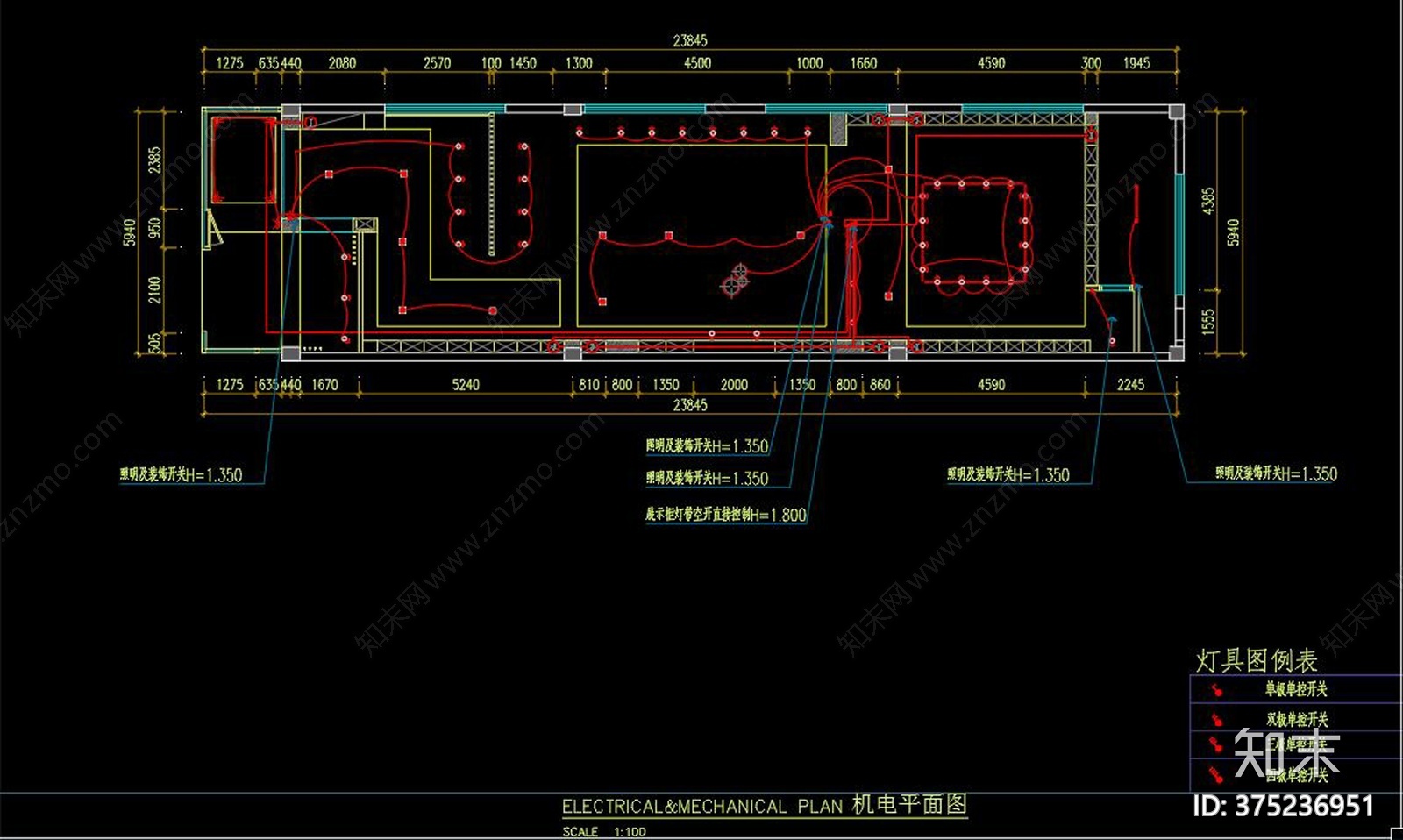 中式茶室CADcad施工图下载【ID:375236951】