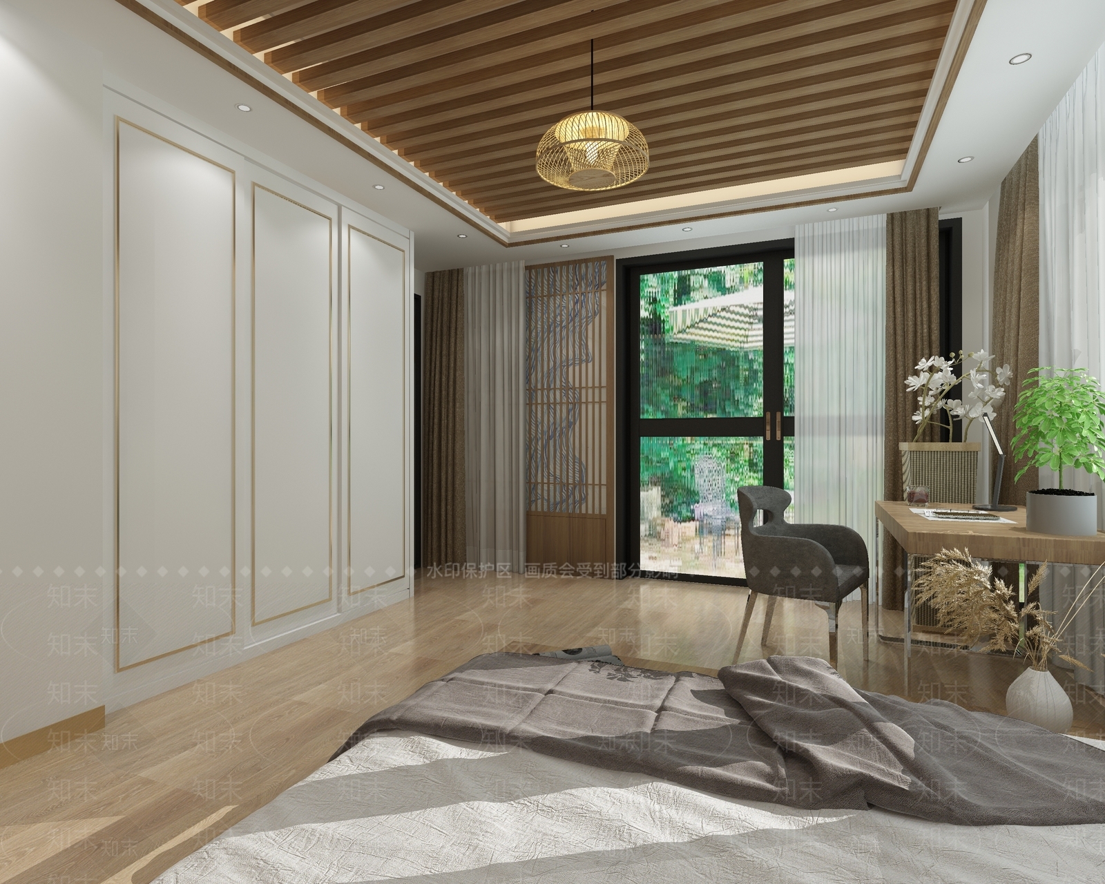 新中式民宿3D模型下载【ID:975289623】