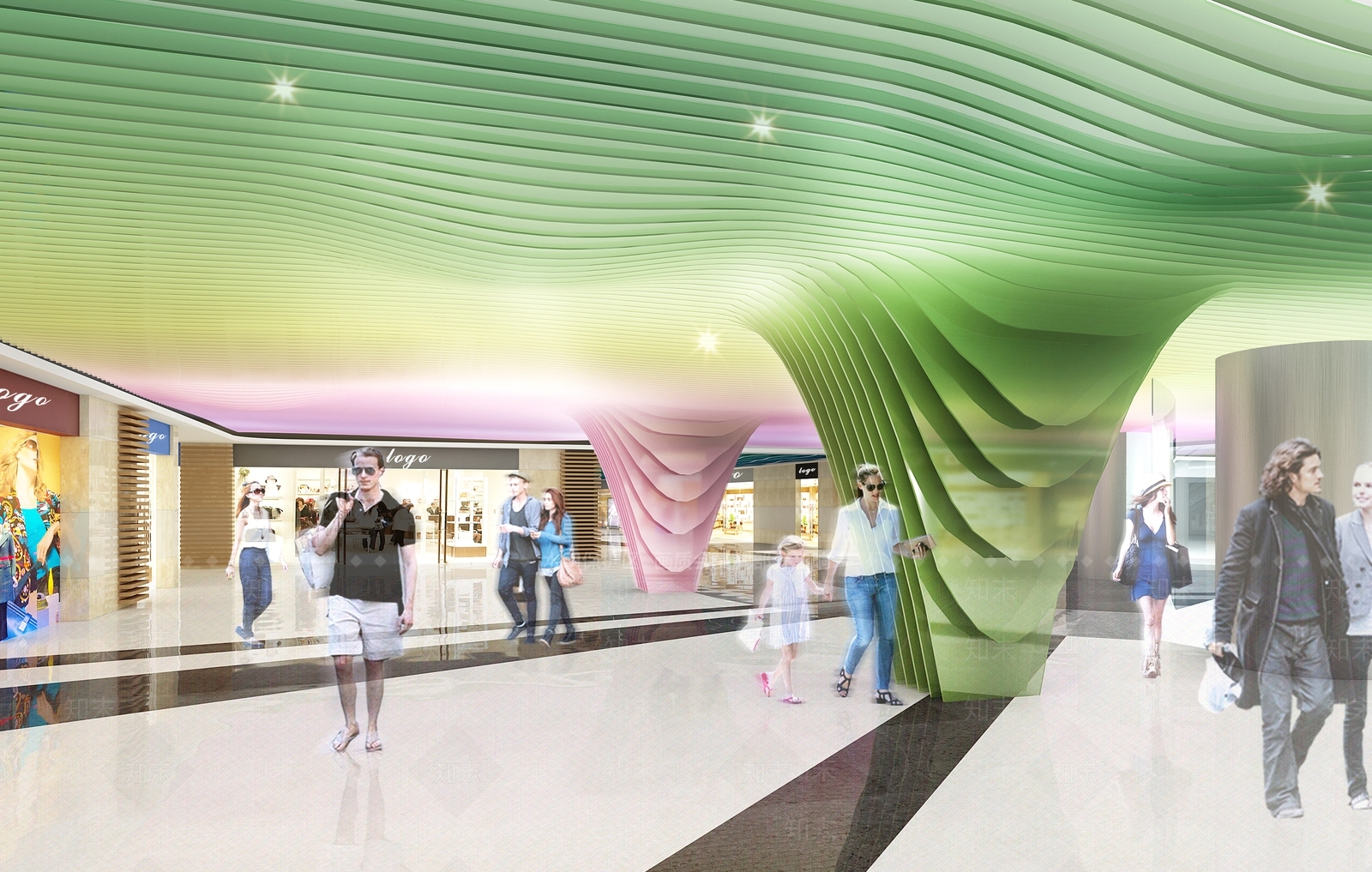 现代商场前厅3D模型下载【ID:275367977】