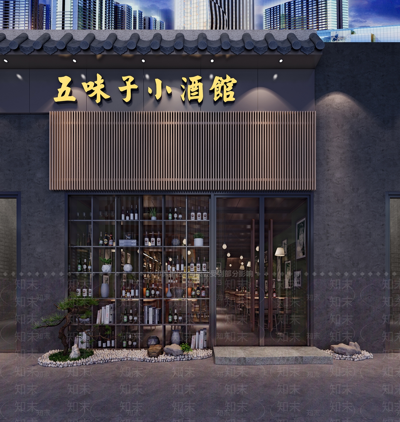 工业风西餐厅3D模型下载【ID:275371623】