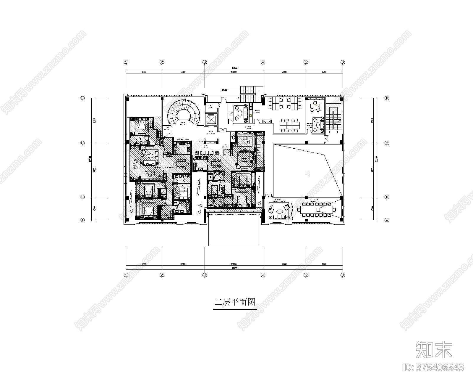 金茂温州横渎售楼处cad施工图下载【ID:375406543】