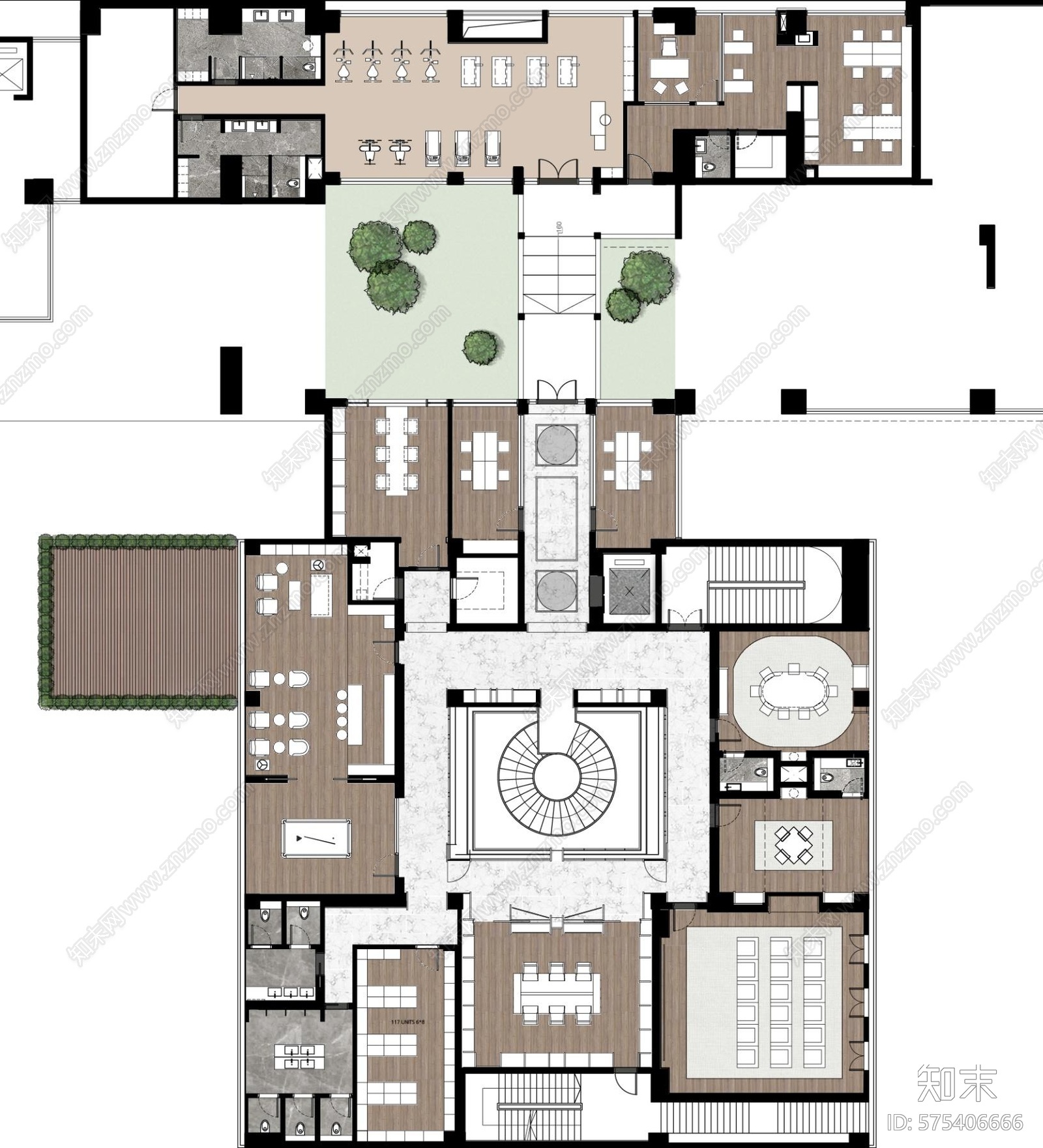 珠海高端会所cad施工图下载【ID:575406666】