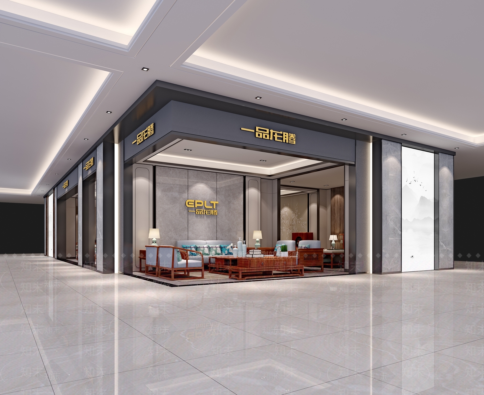 现代家居专卖店3D模型下载【ID:375419002】