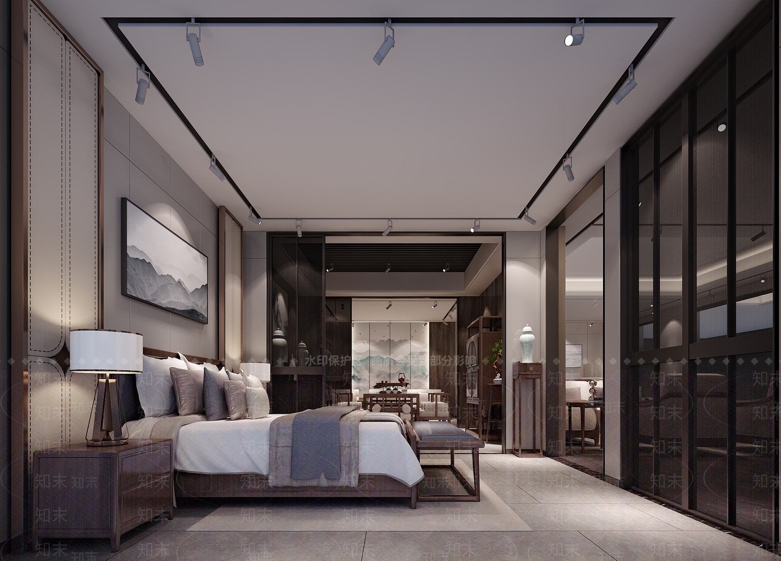 新中式家居专卖店3D模型下载【ID:375420012】