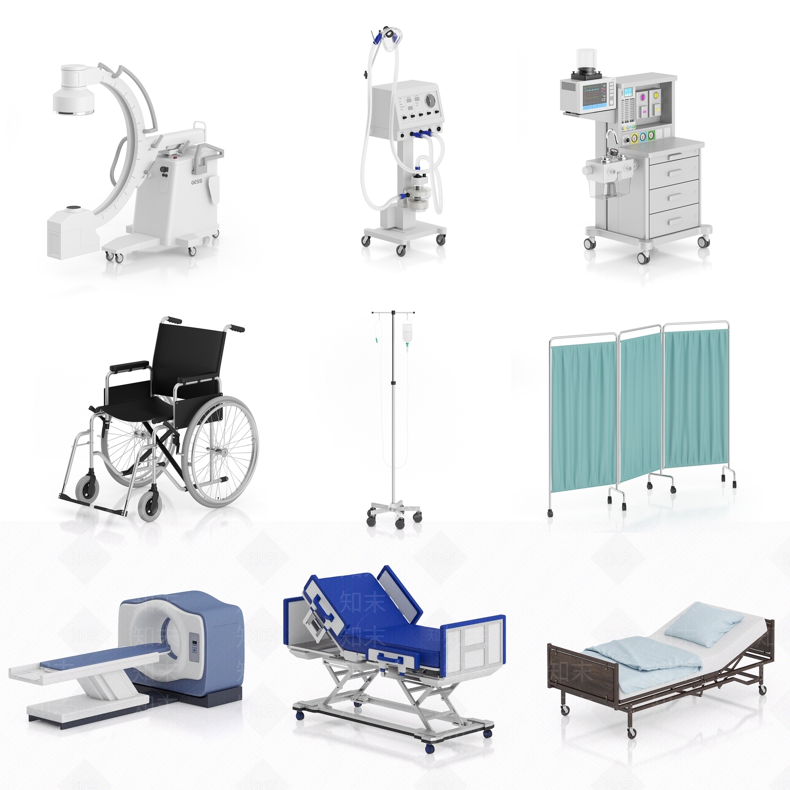 现代医疗器械3D模型下载【ID:375426152】