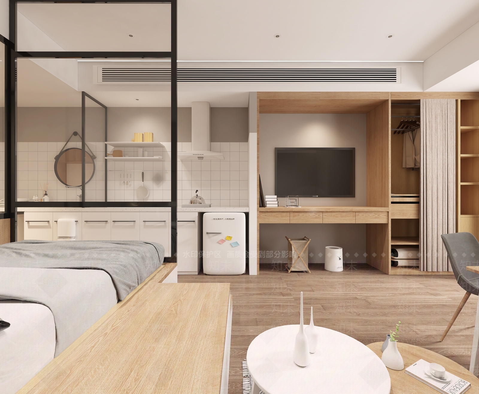 日式单身公寓3D模型下载【ID:975443724】