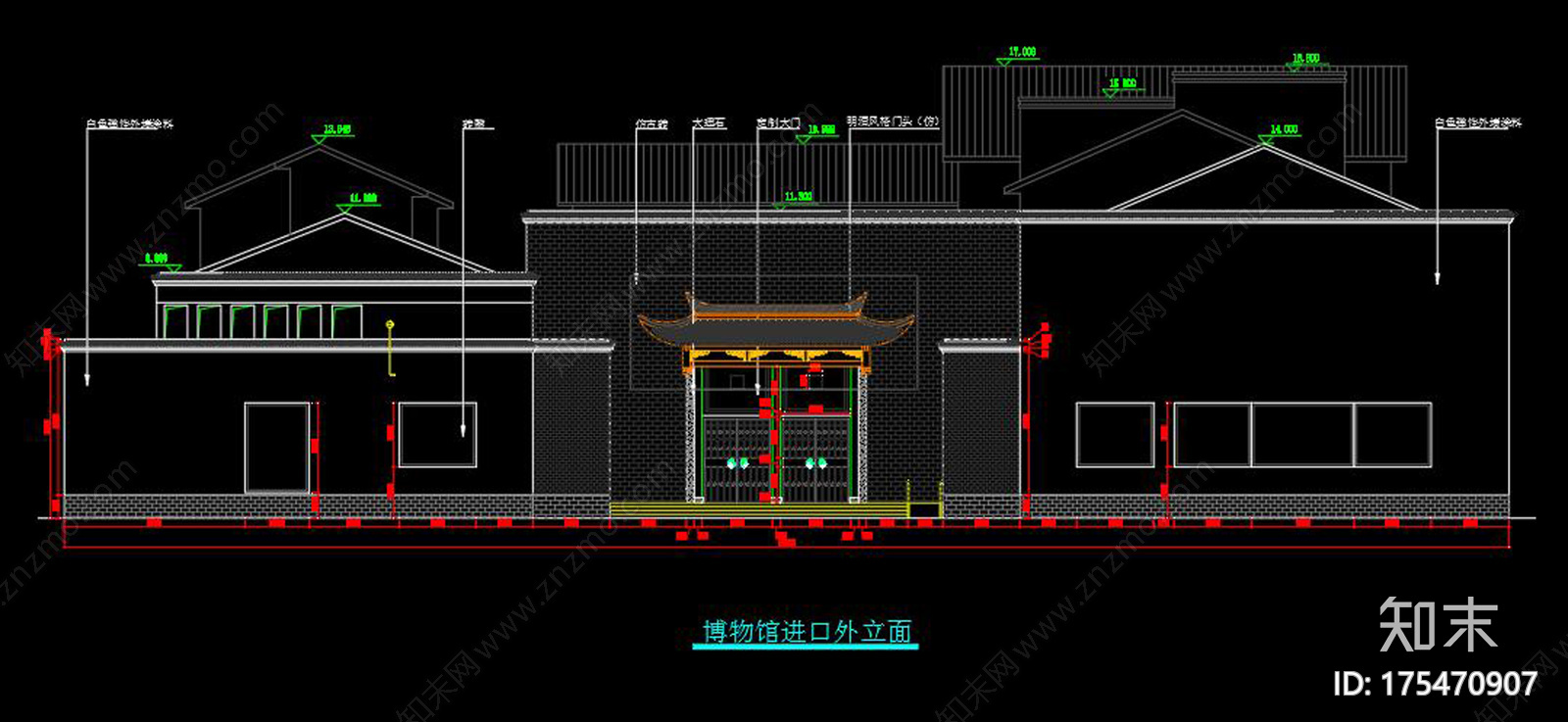 历史文化展厅施工图下载【ID:175470907】