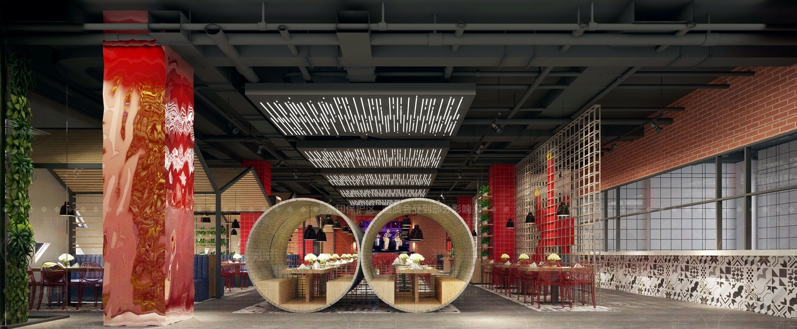 工业风烤肉店3D模型下载【ID:376887212】