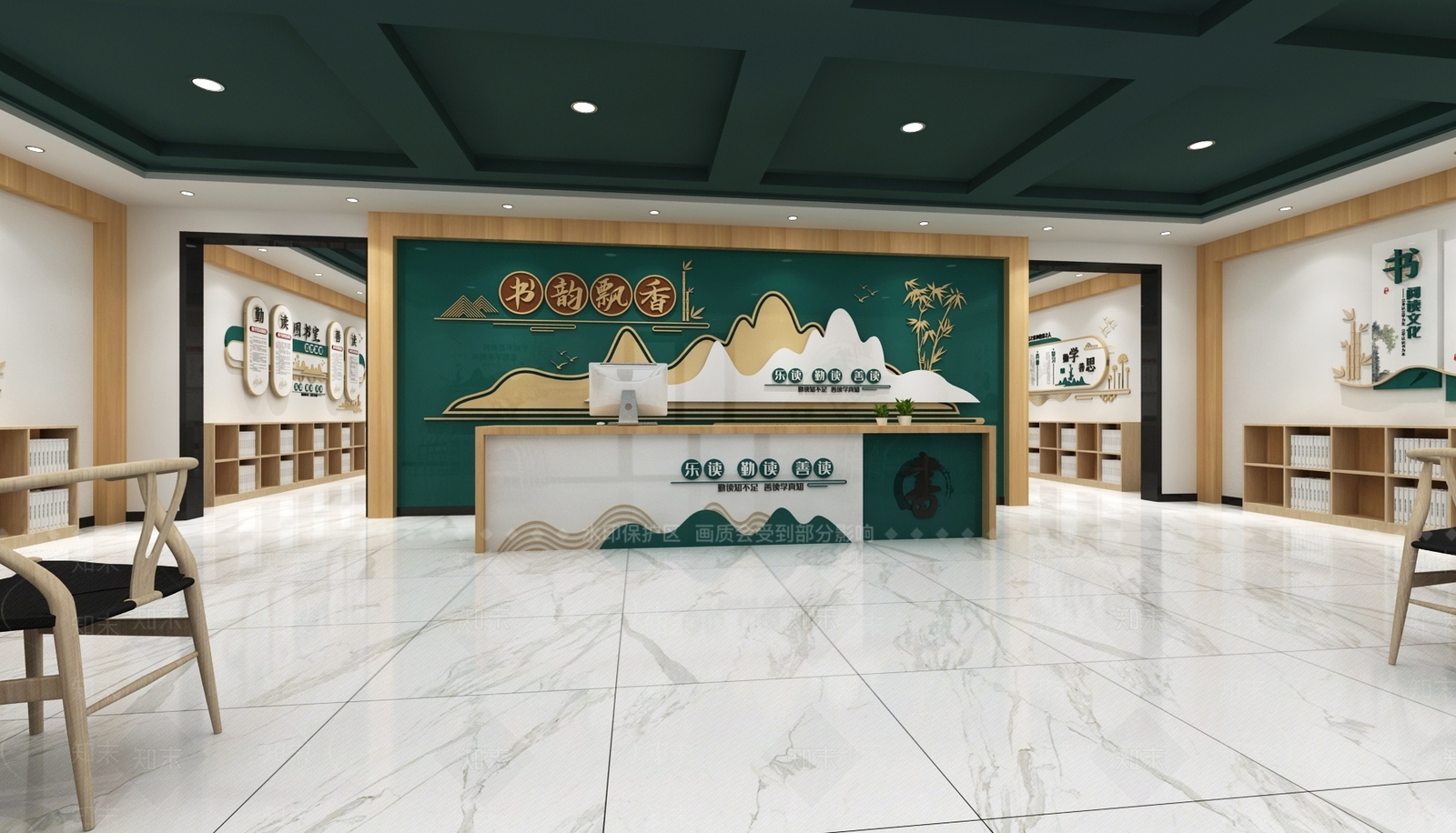 新中式活动中心3D模型下载【ID:576962401】