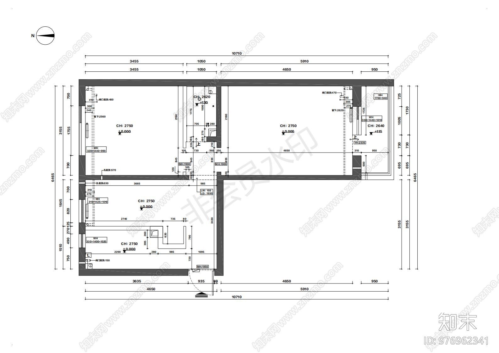 室内平立面全施工图下载【ID:976962341】